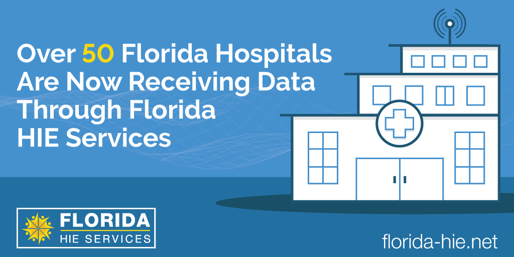 Florida HIE Update Over 50 Florida Hospitals Are Now Receiving Data